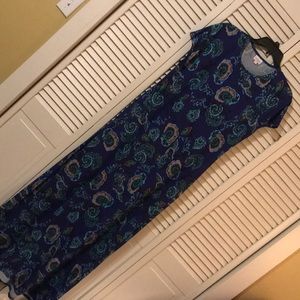 Blue Large Maria Maxi Dress